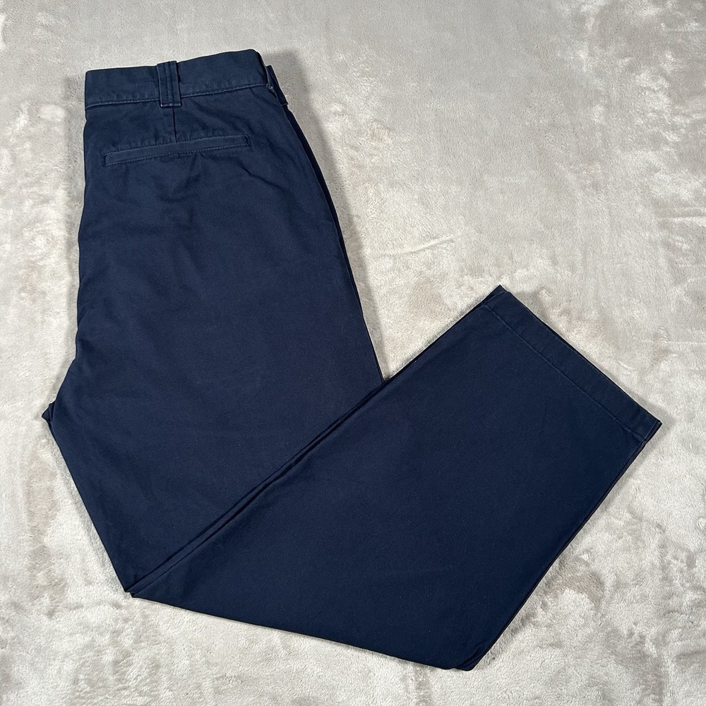 J Crew Oarsman Officer Pant Men 36x30 Navy Blue Athletic Chino Classic Fit Field